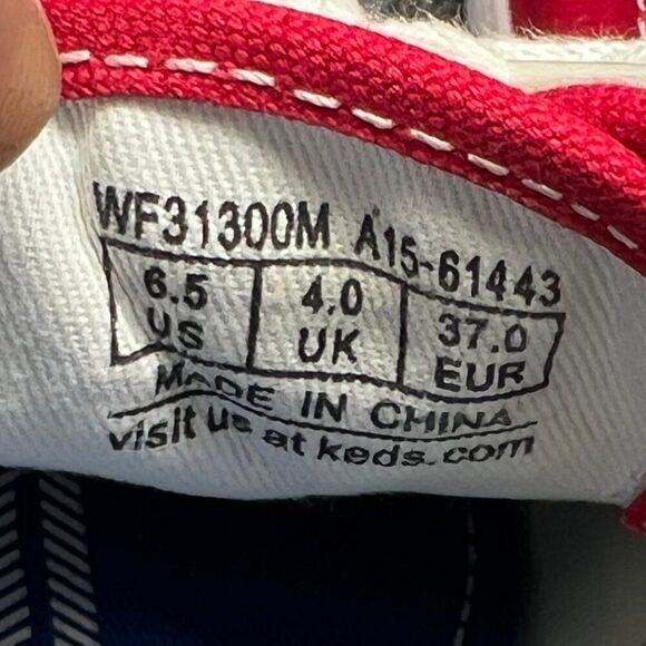 Keds Champion Originals Lace Up Sneakers Women's Size 6.5 Red Canvas Casual Shoe - Picture 11 of 11